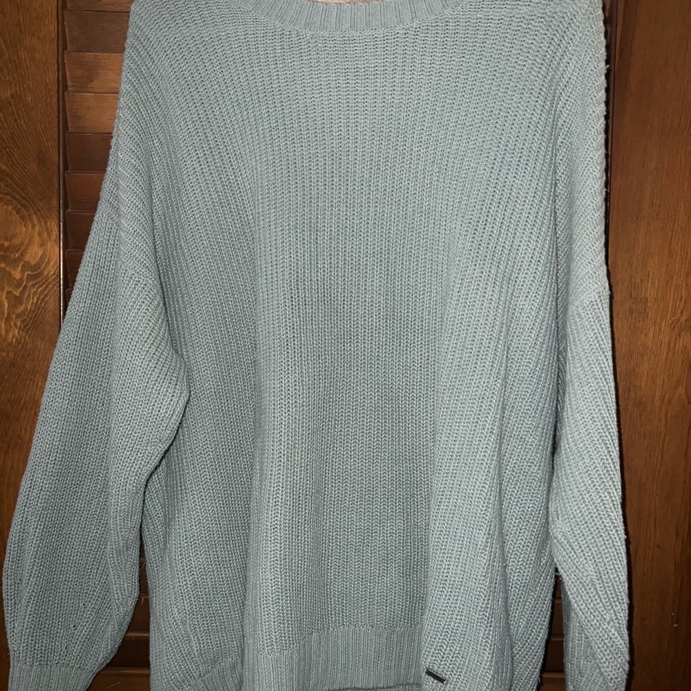 Softest blue green Hollister sweater